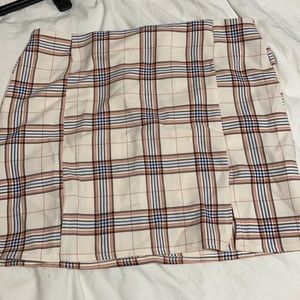 Nasty gal plaid skirt